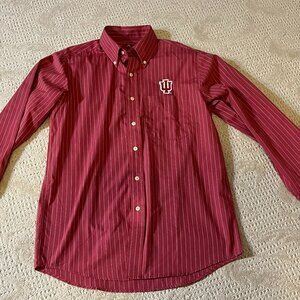 INDIANA HOOSIERS IU Dress Shirt - like new condition, size adult small